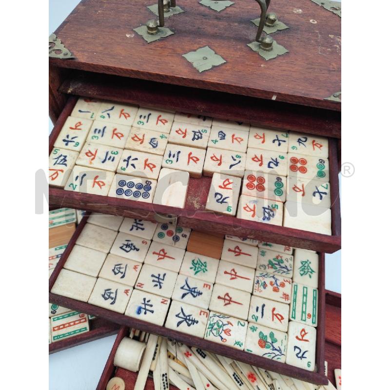 COFANETTO GIOCO MAHJONG LEGNO | Mercatino dell'Usato Roma montemario 2