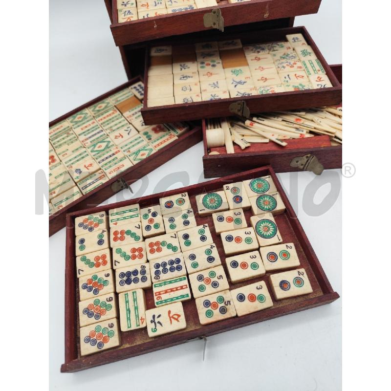 COFANETTO GIOCO MAHJONG LEGNO | Mercatino dell'Usato Roma montemario 3