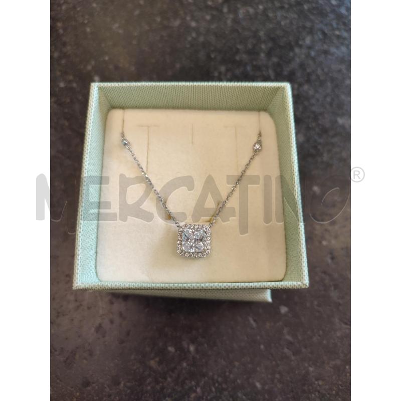 COLLANA ARGENTO  CIONDOLO QUADRATO | Mercatino dell'Usato Roma montemario 1