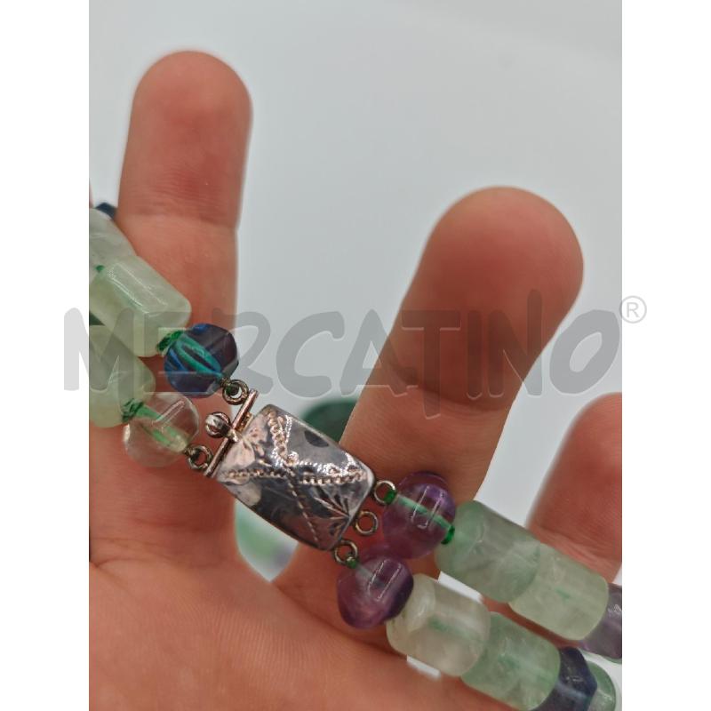COLLANA CHIUSURA MET PIETRE VERDI | Mercatino dell'Usato Roma montemario 3
