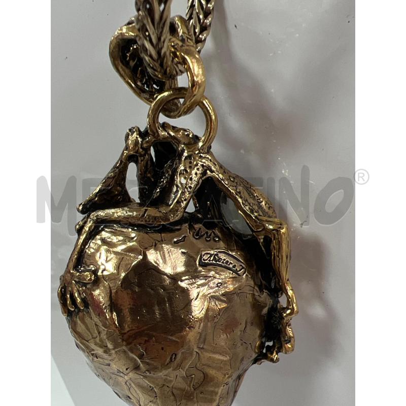 COLLANA DORATA MINERALE RANA ALCOZER | Mercatino dell'Usato Roma montemario 3