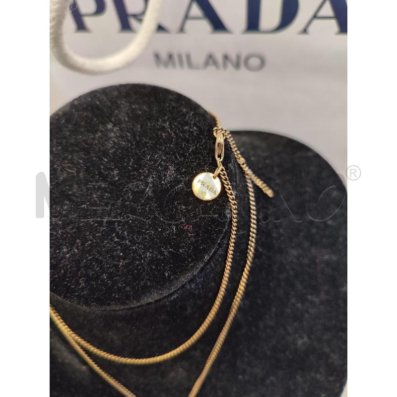 COLLANA PRADA DORATA QUARZAO CITRINO  | Mercatino dell'Usato Roma montemario 3