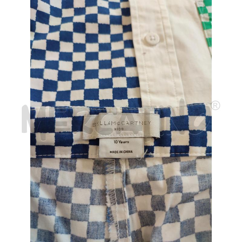 COMPLETO BAMBINO BIANCO QUADRI STELLA MC CARTNEY | Mercatino dell'Usato Roma montemario 3
