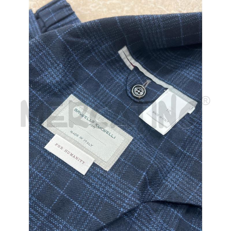 COMPLETO BAMBINO BLU BRUNELLO CUCINELLI QUADRI | Mercatino dell'Usato Roma montemario 4