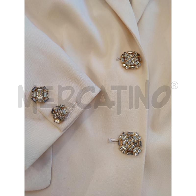 COMPLETO DONNA BEIGE BLUMARINE BOTTONI GIOIELLO | Mercatino dell'Usato Roma montemario 3