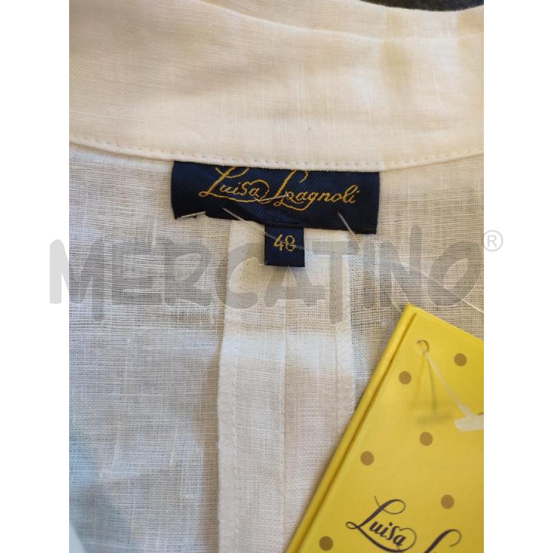 COMPLETO DONNA BIANCO LUISA SPAGNOLI LINO | Mercatino dell'Usato Roma montemario 2