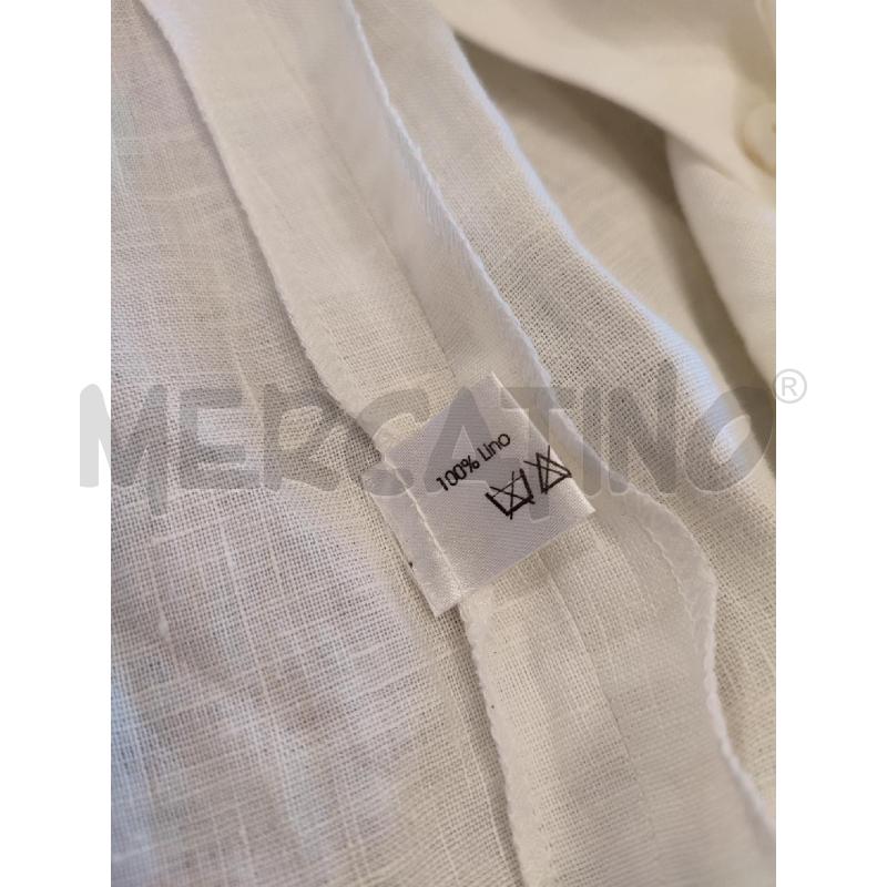 COMPLETO DONNA BIANCO LUISA SPAGNOLI LINO | Mercatino dell'Usato Roma montemario 4