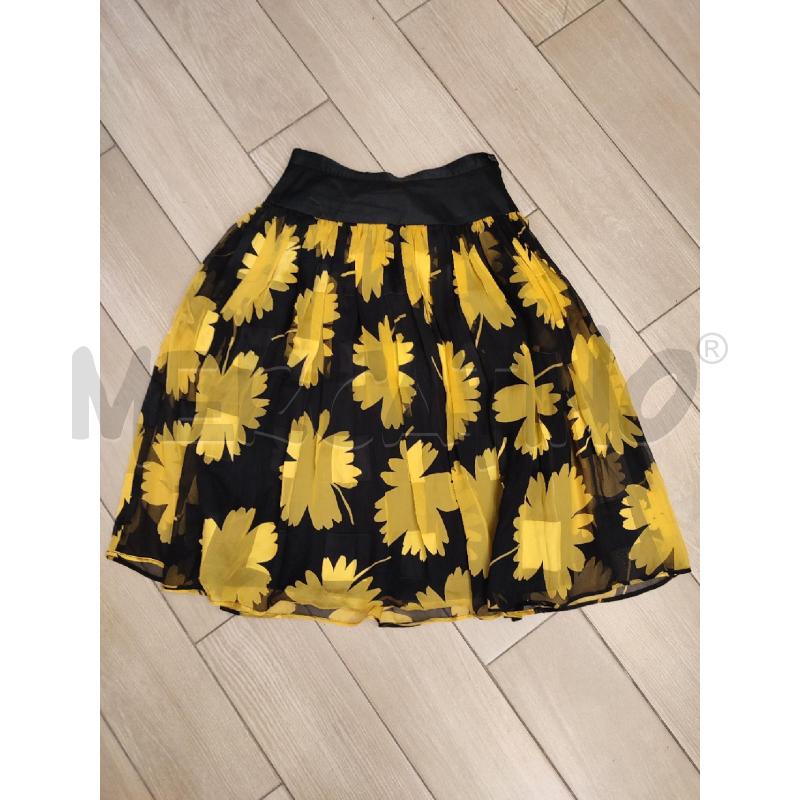 COMPLETO DONNA GIALLO VALENTINO NERO FIORI  | Mercatino dell'Usato Roma montemario 3