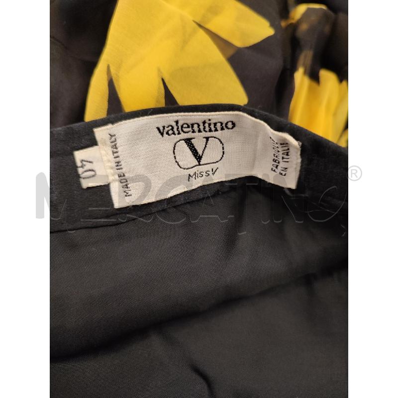 COMPLETO DONNA GIALLO VALENTINO NERO FIORI  | Mercatino dell'Usato Roma montemario 4