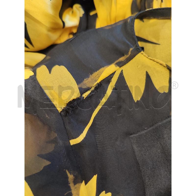 COMPLETO DONNA GIALLO VALENTINO NERO FIORI  | Mercatino dell'Usato Roma montemario 5