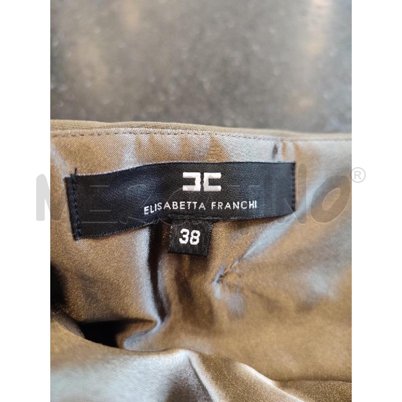 COMPLETO DONNA MARRONE ELISABETTA FRANCHI CINTURA PITONATA | Mercatino dell'Usato Roma montemario 2