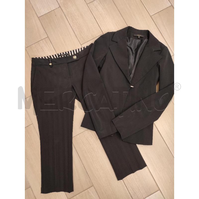 COMPLETO DONNA NERO CELYN B PANTALONE RIGHE | Mercatino dell'Usato Roma montemario 1