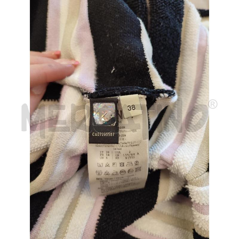 COMPLETO DONNA NERO FENDI RIGHE ROSA | Mercatino dell'Usato Roma montemario 4