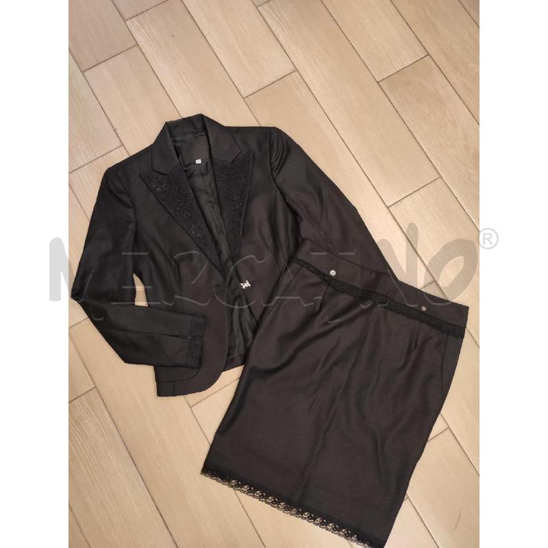 COMPLETO DONNA NERO PIZZO RICHMOND | Mercatino dell'Usato Roma montemario 1