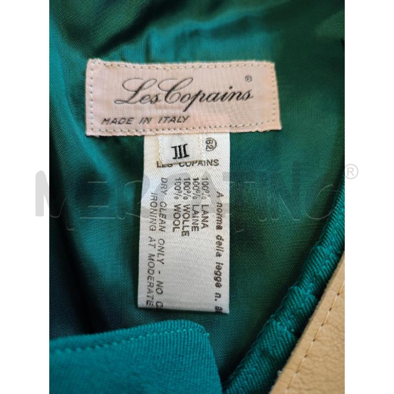 COMPLETO DONNA VERDE LES COPAINS VESTITO SETA COTONE | Mercatino dell'Usato Roma montemario 5
