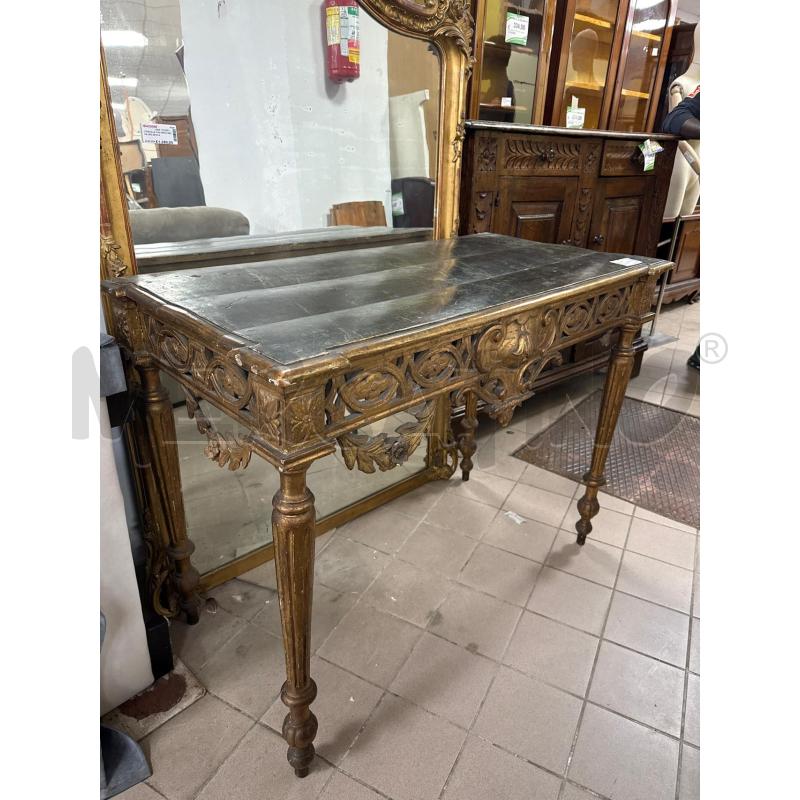 CONSOLLE CON SPECCHIERA ORO EPOCA | Mercatino dell'Usato Roma montemario 1