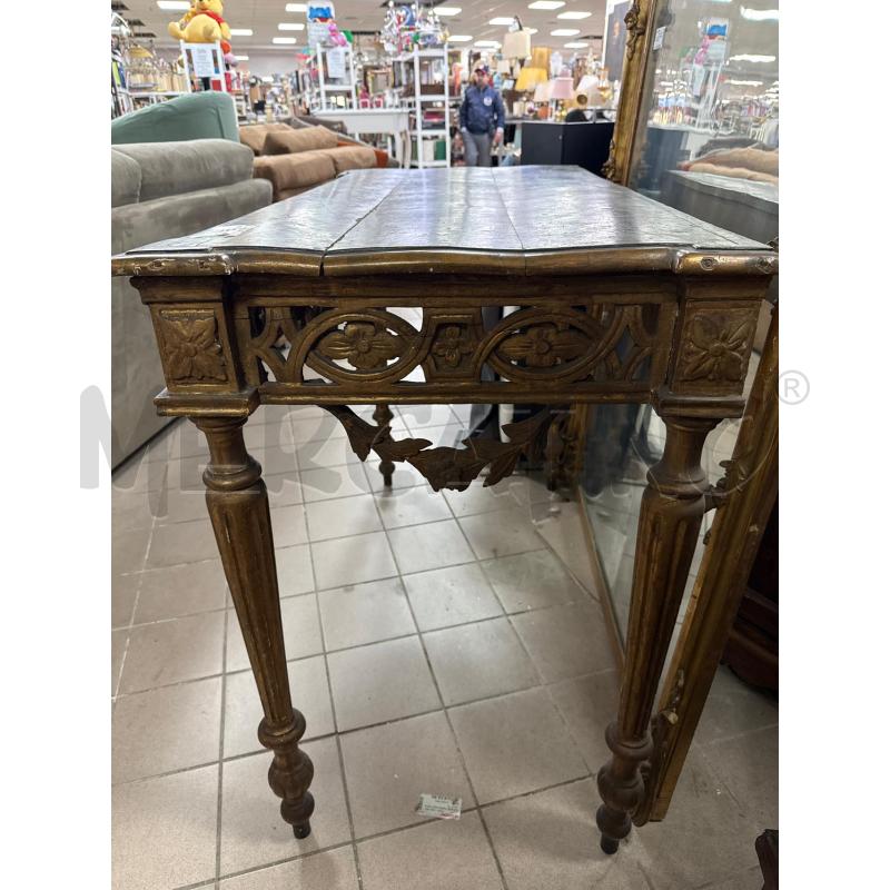 CONSOLLE CON SPECCHIERA ORO EPOCA | Mercatino dell'Usato Roma montemario 3