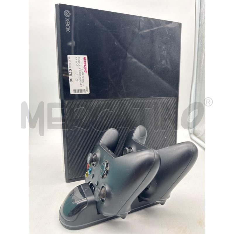 CONSOLLE XBOX ONE NERA + ACC | Mercatino dell'Usato Roma montemario 1