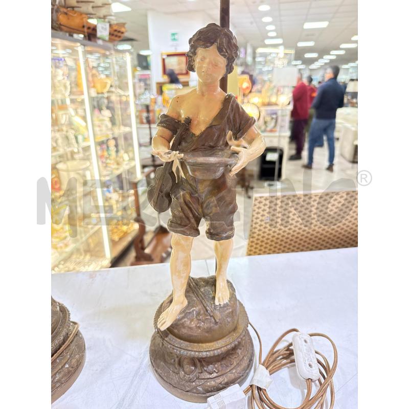 COPPIA LAMPADE ANTIMONIO FIRMA MOUEAU LUI LEI | Mercatino dell'Usato Roma montemario 3