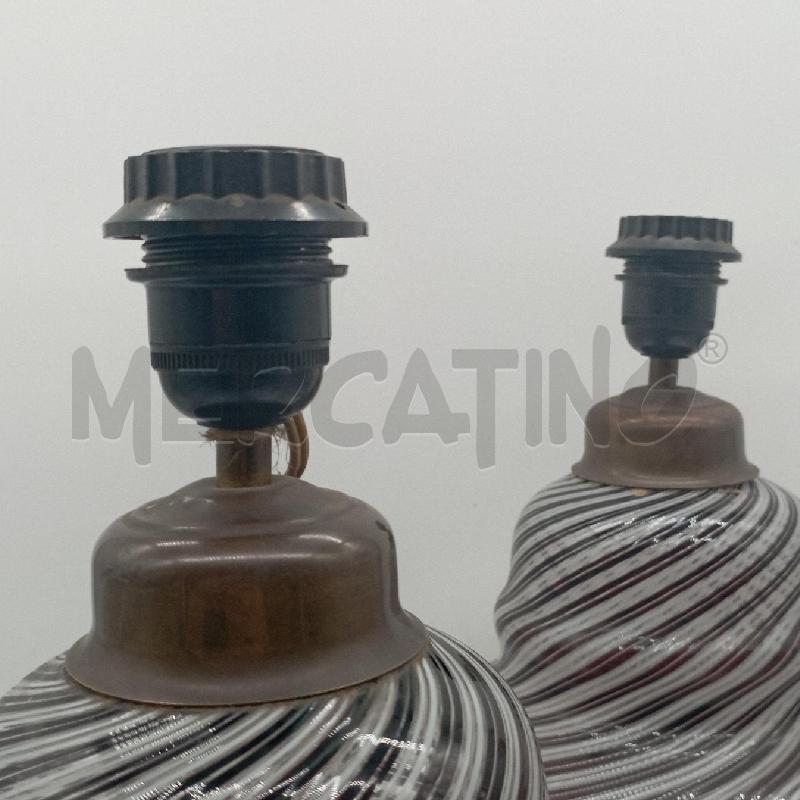 COPPIA LAMPADE MURANO ATTR. DINO MARTENS | Mercatino dell'Usato Roma montemario 2