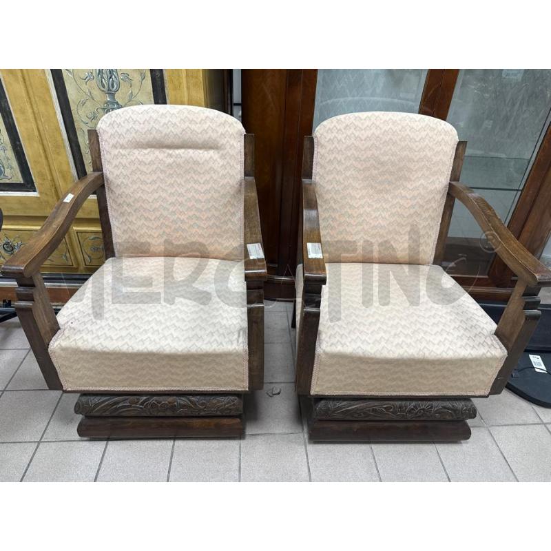 COPPIA POLTRONE ART DECO | Mercatino dell'Usato Roma montemario 1