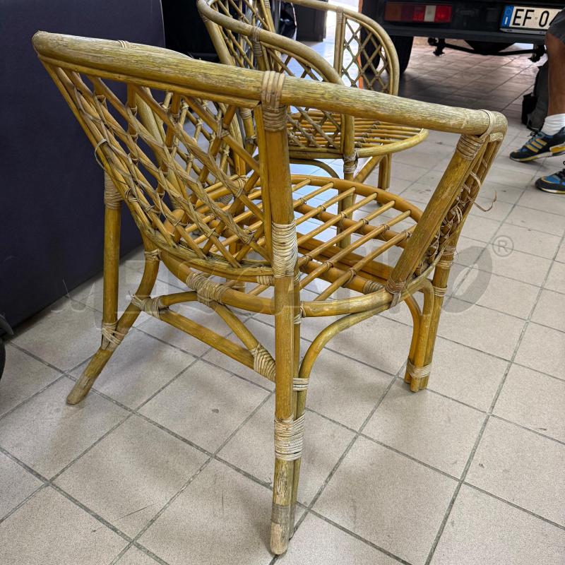 COPPIA POLTRONE RATTAN  | Mercatino dell'Usato Roma montemario 3