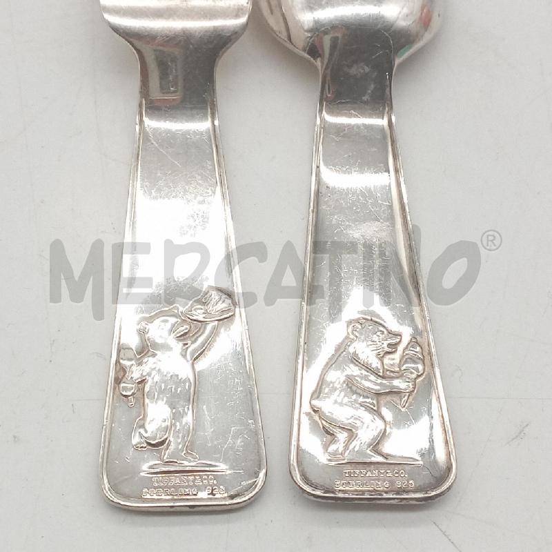 COPPIA POSATE BIMBO TIFFANY TEDDY BEAR | Mercatino dell'Usato Roma montemario 4