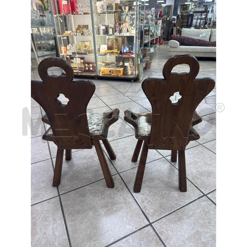 COPPIA SEDIE SPAGNOLE SED CAVALLINO/MACUL | Mercatino dell'Usato Roma montemario 4