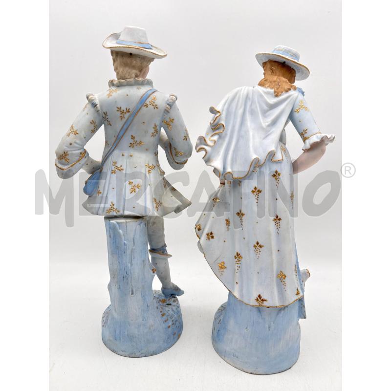 COPPIA STATUE BISQUIT CELESTI | Mercatino dell'Usato Roma montemario 2