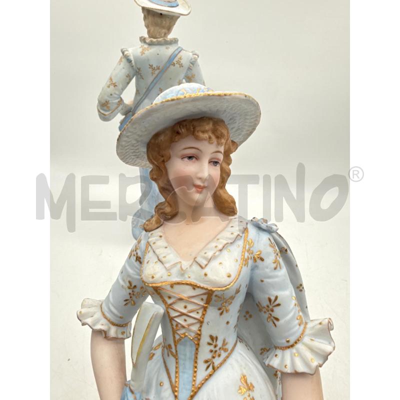 COPPIA STATUE BISQUIT CELESTI | Mercatino dell'Usato Roma montemario 4