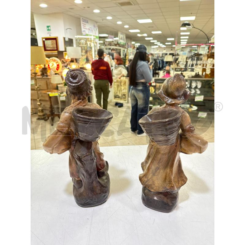 COPPIA STATUINE OLANDESI TERR ACOTTA | Mercatino dell'Usato Roma montemario 5
