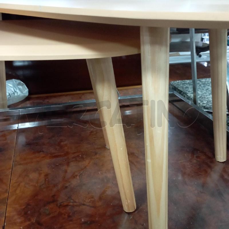 COPPIA TAVOLINO BEIGE STILE SVEDESE | Mercatino dell'Usato Roma montemario 2