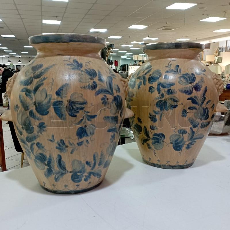 COPPIA VASI CER FIORI BLU | Mercatino dell'Usato Roma montemario 1