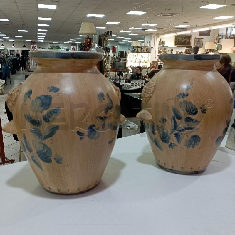 COPPIA VASI CER FIORI BLU | Mercatino dell'Usato Roma montemario 2