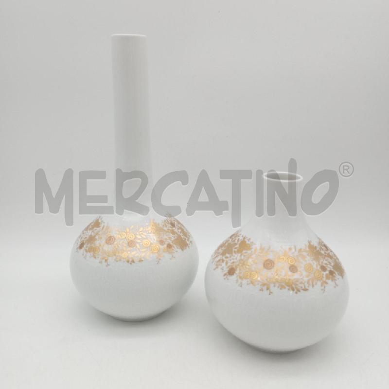 COPPIA VASI ROSENTHAL BJORN WIINBLAD FIORI ORO | Mercatino dell'Usato Roma montemario 1