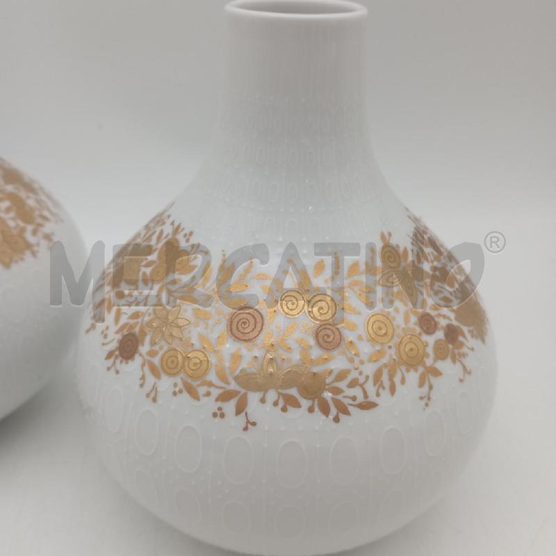 COPPIA VASI ROSENTHAL BJORN WIINBLAD FIORI ORO | Mercatino dell'Usato Roma montemario 2