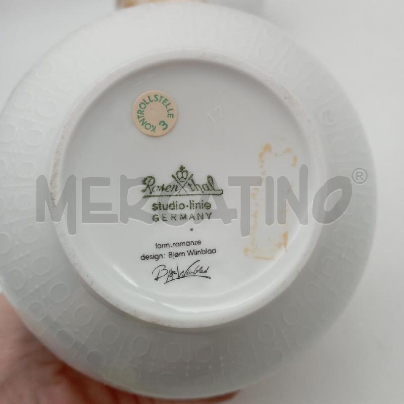 COPPIA VASI ROSENTHAL BJORN WIINBLAD FIORI ORO | Mercatino dell'Usato Roma montemario 3
