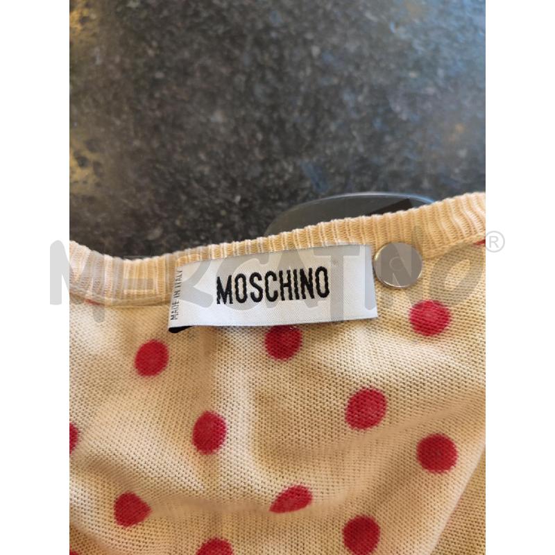 COPRI SPALLA BEIGE MOSCHINO PALLINI ROSSI  | Mercatino dell'Usato Roma montemario 2