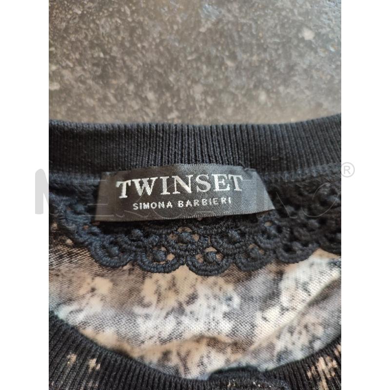 COPRI SPALLA NERO TWINSET FIORI | Mercatino dell'Usato Roma montemario 2