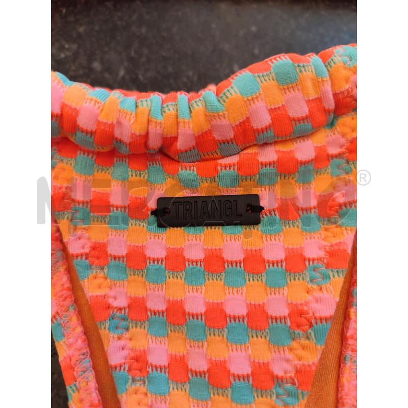 COSTUME DONNA ARANCIO FLUO TRIANGL | Mercatino dell'Usato Roma montemario 3