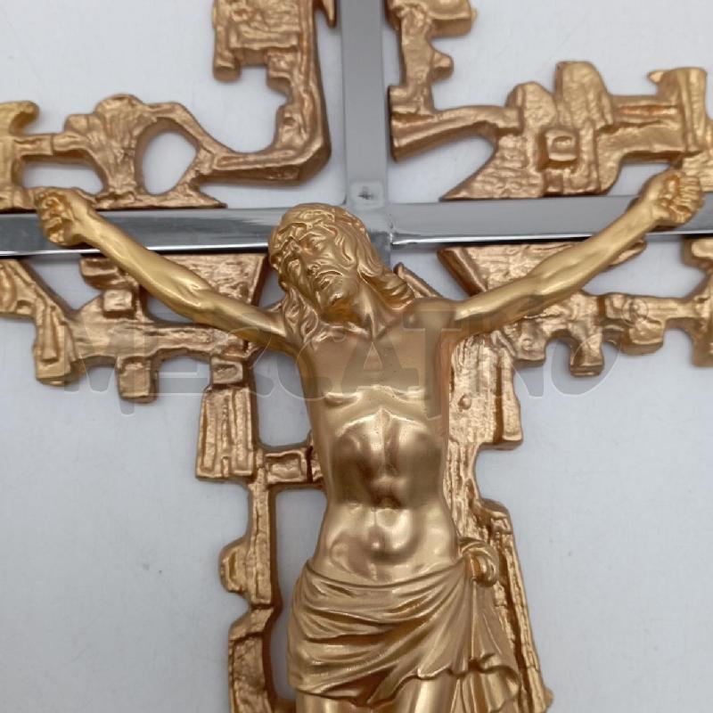 CROCIFISSO BRONZO DORATO  | Mercatino dell'Usato Roma montemario 3