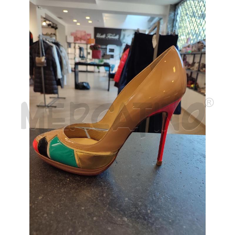 DECOLLETE ROSA LOUBOUTIN AZZURRO  | Mercatino dell'Usato Roma montemario 1