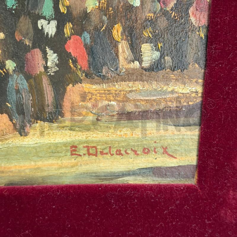 DIPINTO A FIRMA DELACROIX | Mercatino dell'Usato Roma montemario 3