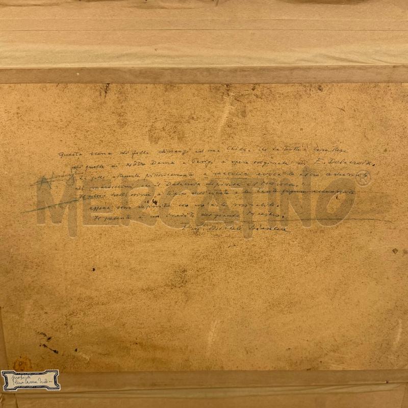 DIPINTO A FIRMA DELACROIX | Mercatino dell'Usato Roma montemario 5
