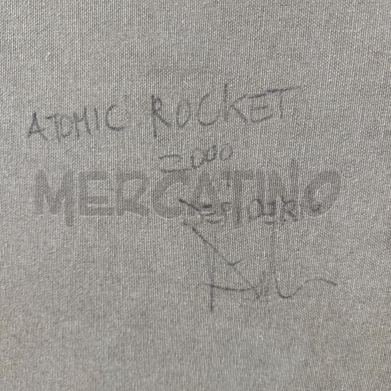 DIPINTO A FIRMA DESIDERIO ATOMIC ROCKET 250X150 CM | Mercatino dell'Usato Roma montemario 5