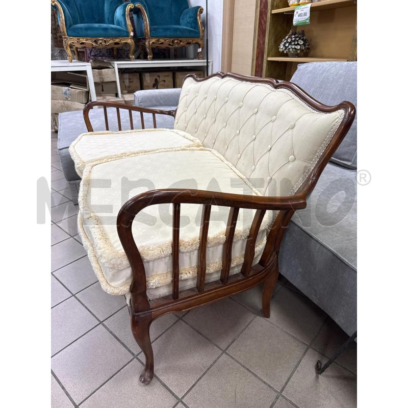 DIVANETTO NOCE BIANCO | Mercatino dell'Usato Roma montemario 2