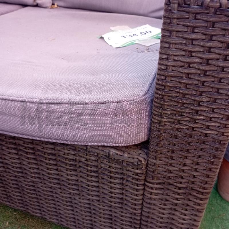 DIVANO 2 POSTI RATTAN GRIGIO | Mercatino dell'Usato Roma montemario 3
