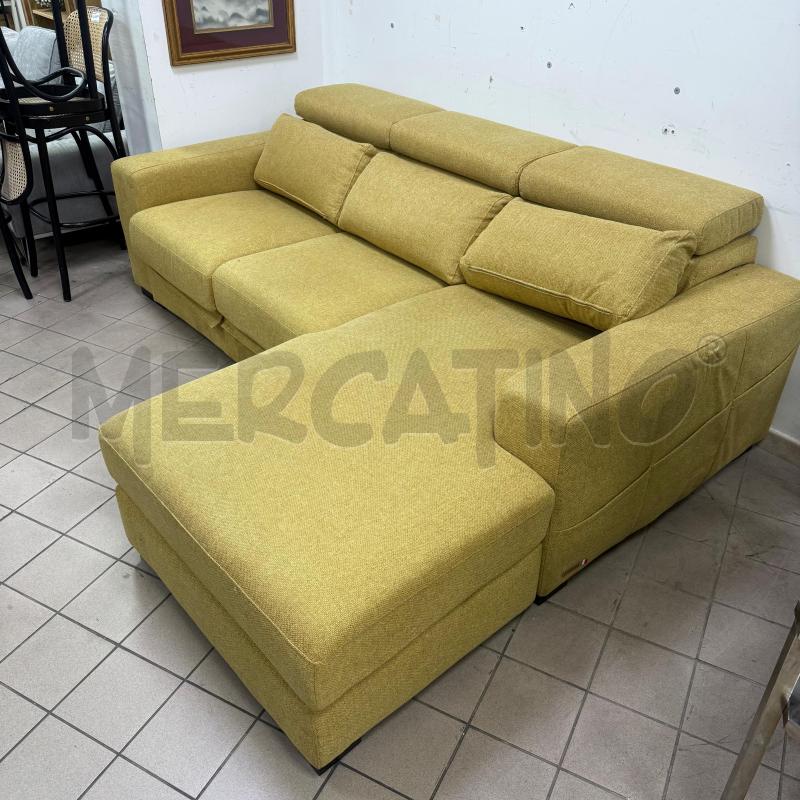 DIVANO LETTO POLTRONESOFA SENAPE C/PENISOLA | Mercatino dell'Usato Roma montemario 2