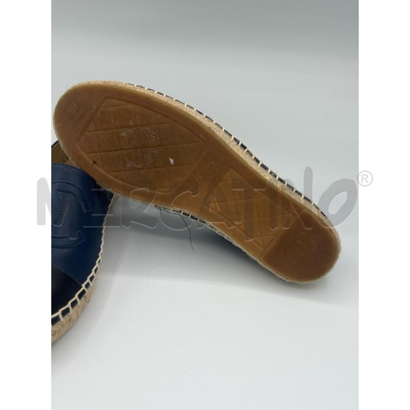 ESPADRILLAS DONNA BLU NERE CHANEL  | Mercatino dell'Usato Roma montemario 3