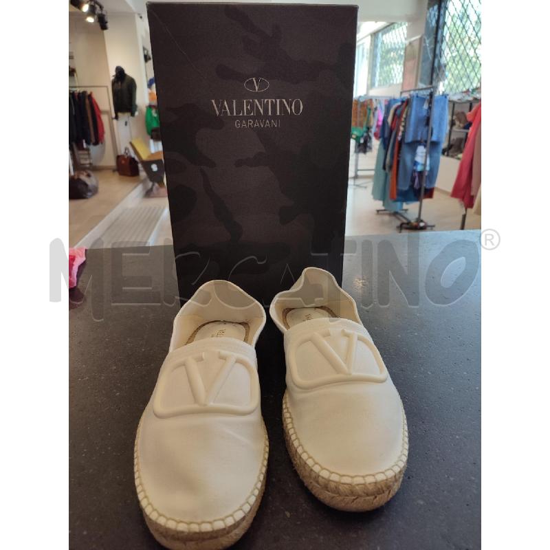 ESPADRILLAS UOMO BIANCHE VALENTINO | Mercatino dell'Usato Roma montemario 1